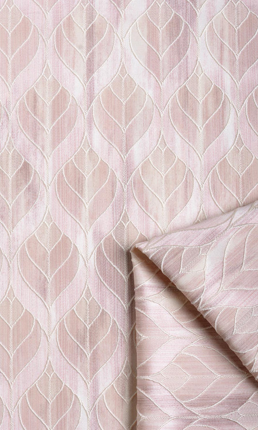 Petal Patterned Home Décor Fabric By the Metre (Pale Pink)