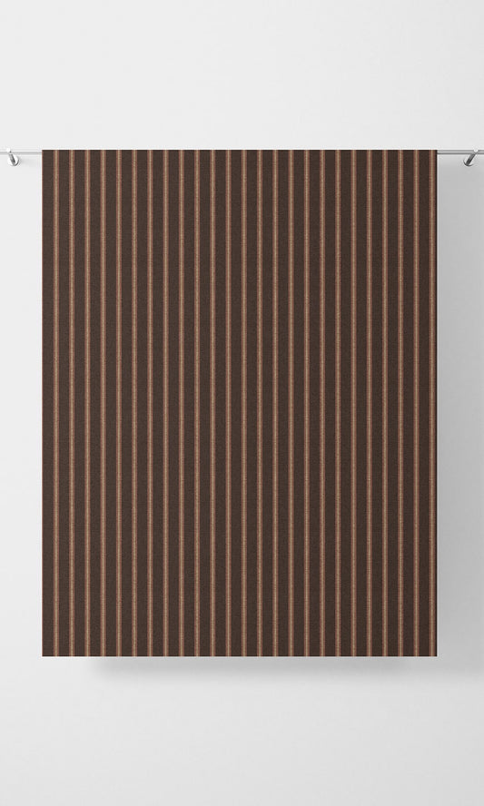 Modern Striped Home Décor Fabric Sample (Wine / Coffee)