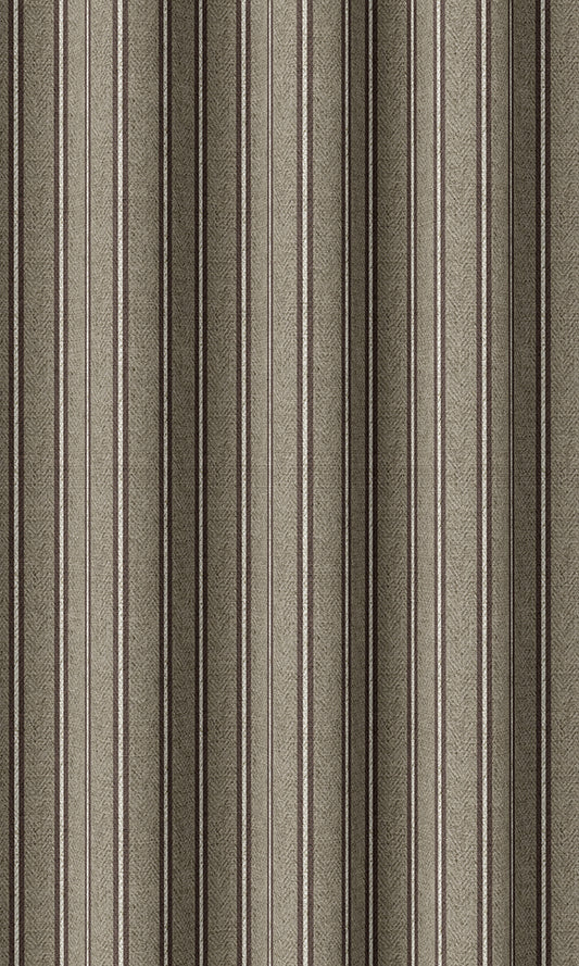 Striped Curtains (Beige & Brown)