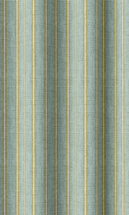 Geometric Print Drapes (Turquoise Blue/ Green)