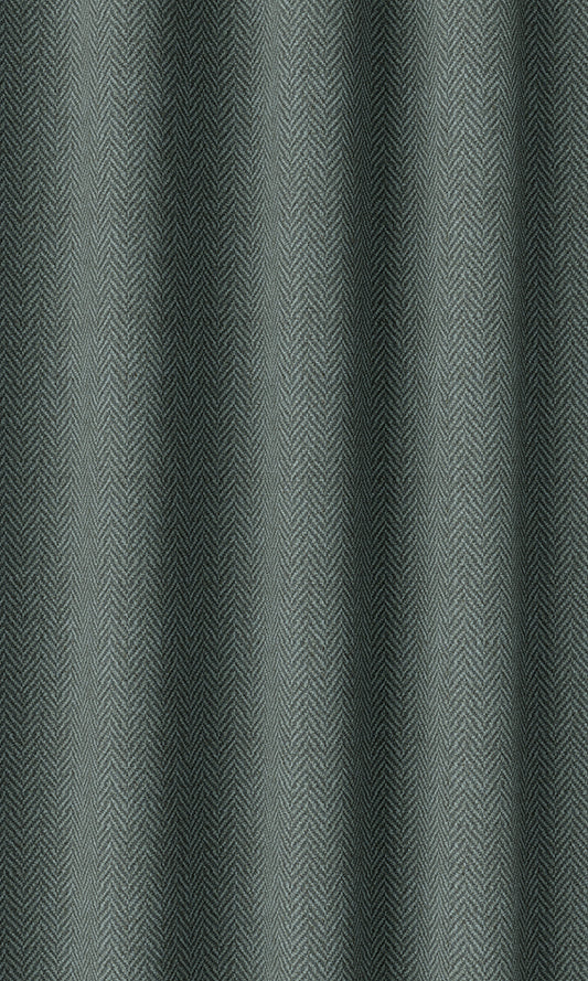 Herringbone Textured Home Décor Fabric By the Metre (Blue)