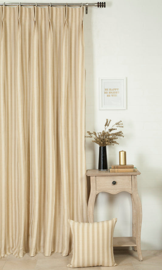 Made to Measure Cotton Drapes (Cream/ Beige)