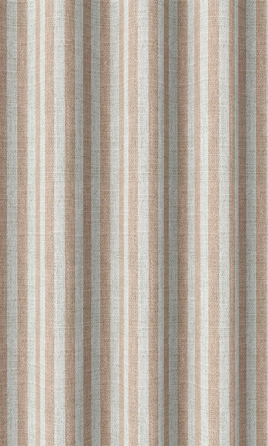 Modern Striped Print Curtains (Pink/ White)