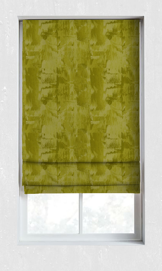 Dimout Striped Home Décor Fabric By the Metre (Pear Green/ Moss)