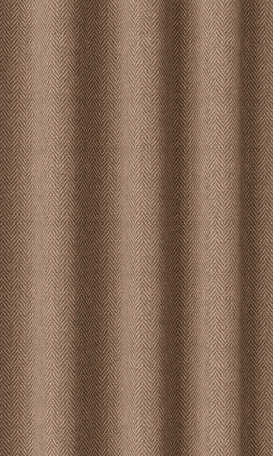 Herringbone Textured Home Décor Fabric By the Metre (Orange)