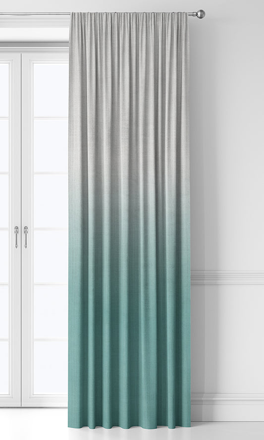 2-Tone Ombre Drapery (Turquoise Blue)