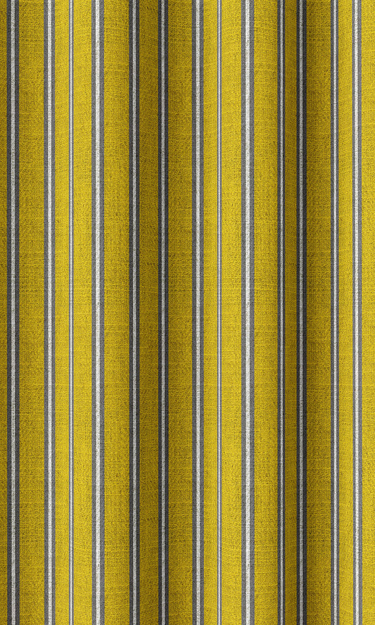 Modern Striped Print Drapes (Sunflower Yellow)