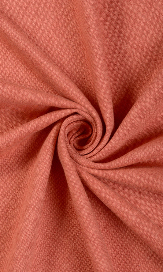 Linen-Blend Home Décor Fabric Sample (Orange)