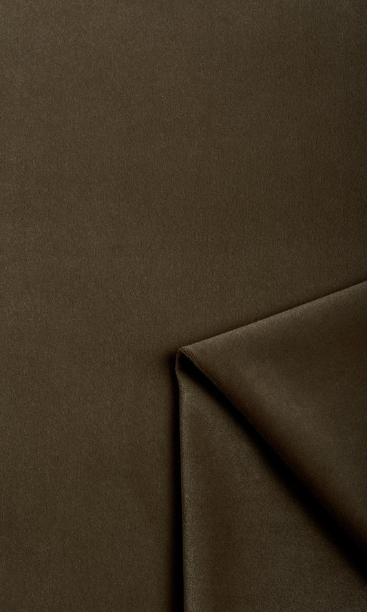 Velvet Curtain Panels (Cocoa Brown)