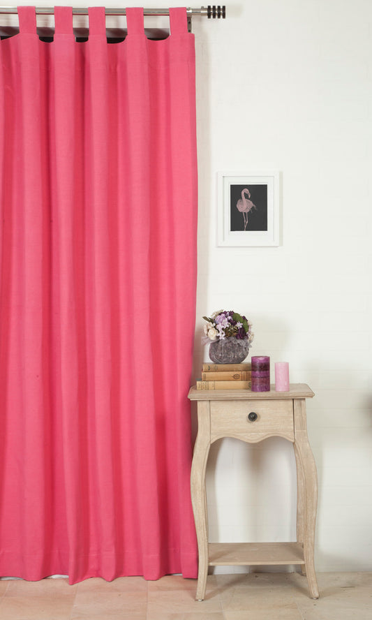 Cotton Curtain Panels (Pink)