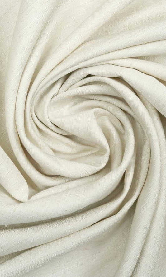 Silk Blend Custom Home Décor Fabric Sample (Ivory/ Cream)