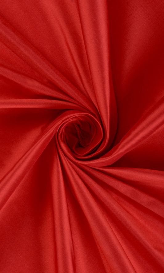 Shantung Silk Home Décor Fabric Sample (Red)