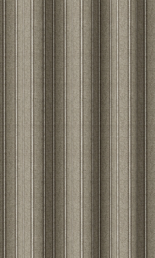 Modern Striped Print Drapes (Brown & Beige)