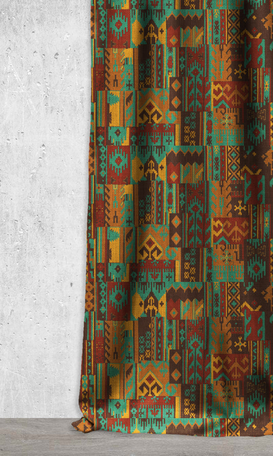 Custom Kilim Curtains (Multicolored)