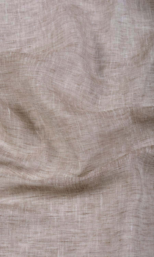 Linen Sheer Curtains (Brown)