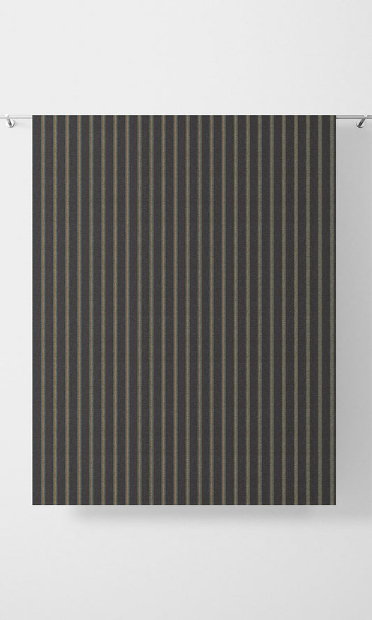 Striped Drapes (Midnight Blue/ Charcoal Grey)