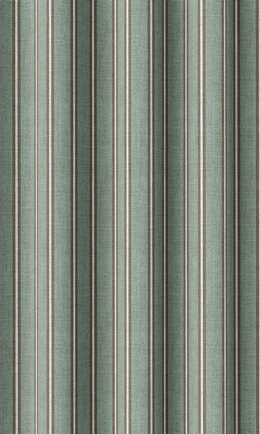 Striped Curtains (Duck Egg Blue)