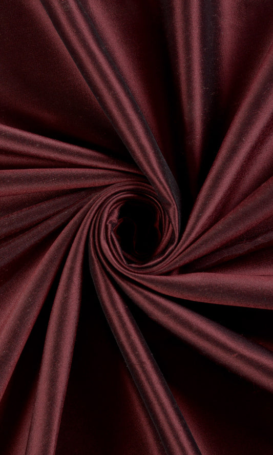 Shantung Silk Drapery (Wine Red/ Maroon)