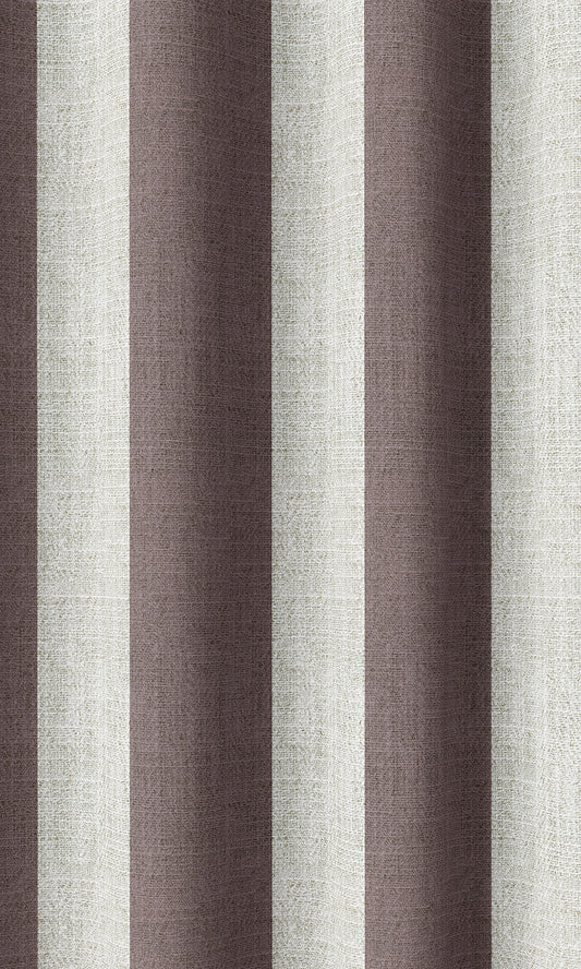 Custom Striped Home Décor Fabric By the Metre (Plum Purple)