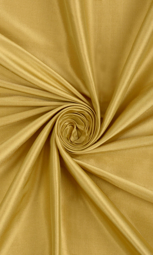 Custom Length Silk Home Décor Fabric Sample (Ochre/ Mustard Yellow)