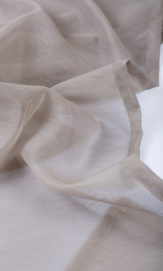Plain Sheer Curtains (Taupe Grey)