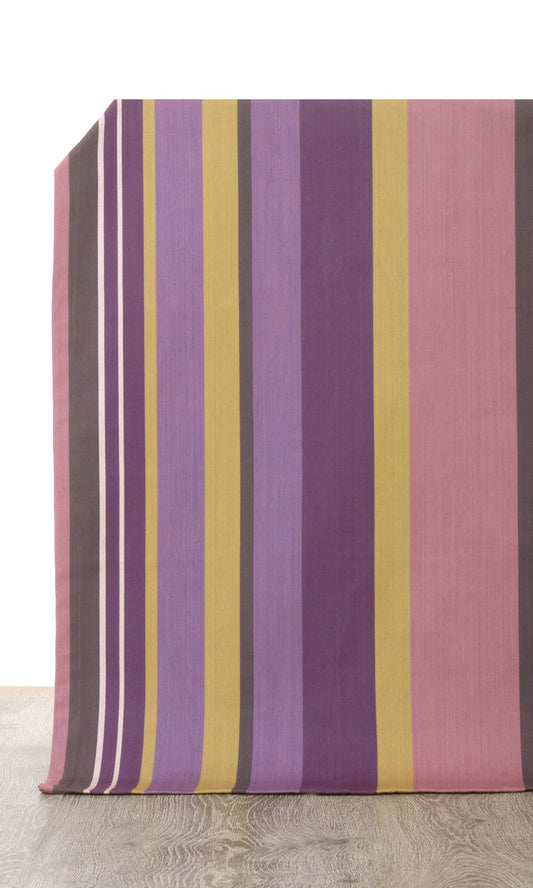 Made to Measure Cotton Drapes (Pink/ Purple)